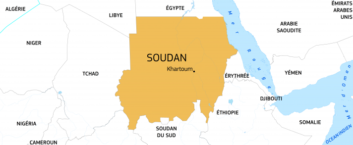 Carte Soudan