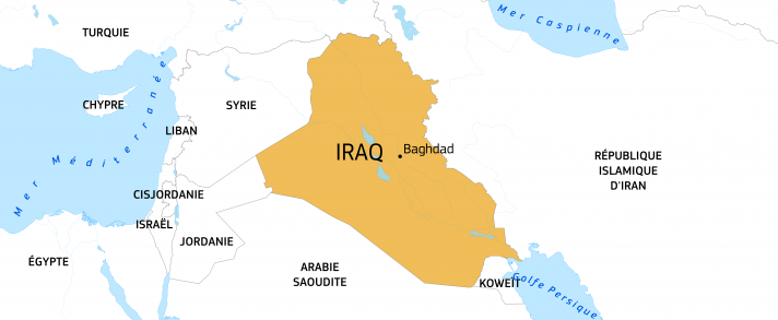 Carte d'Irak