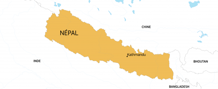 Carte de Népal