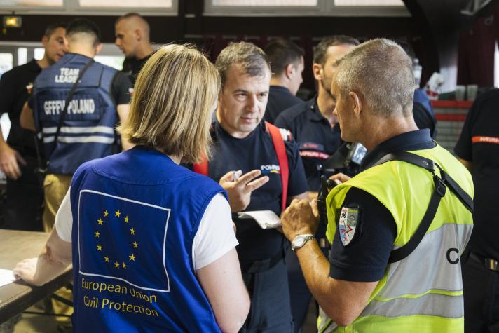 Claire, the EU liaison officer, ensured smooth coordination among all teams on the ground. 