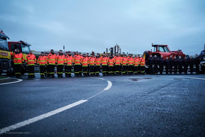 Group photo of firemen.