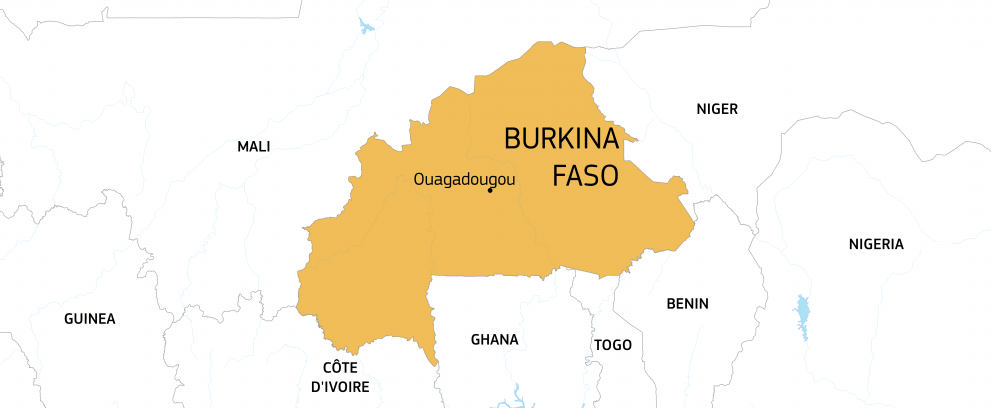 Map Burkina Faso