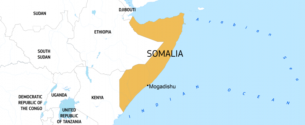 Map Somalia