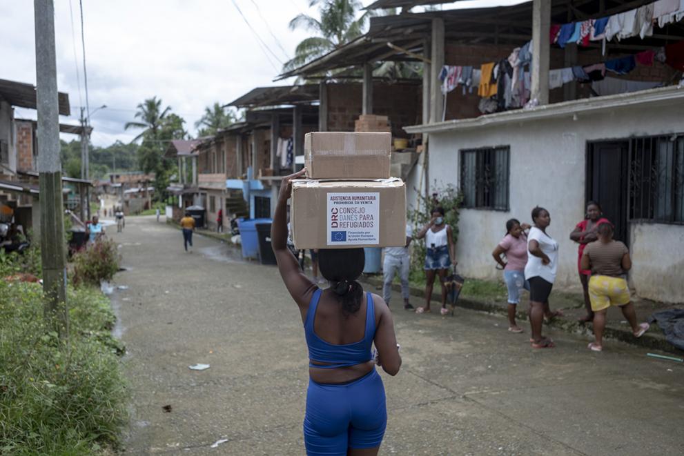 With EU humanitarian aid funding, DRC is also providing protection services such as legal counselling and cash assistance, so that people can purchase what they most need.