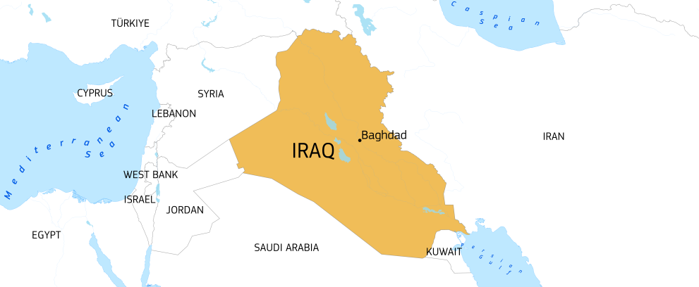 Iraq country map