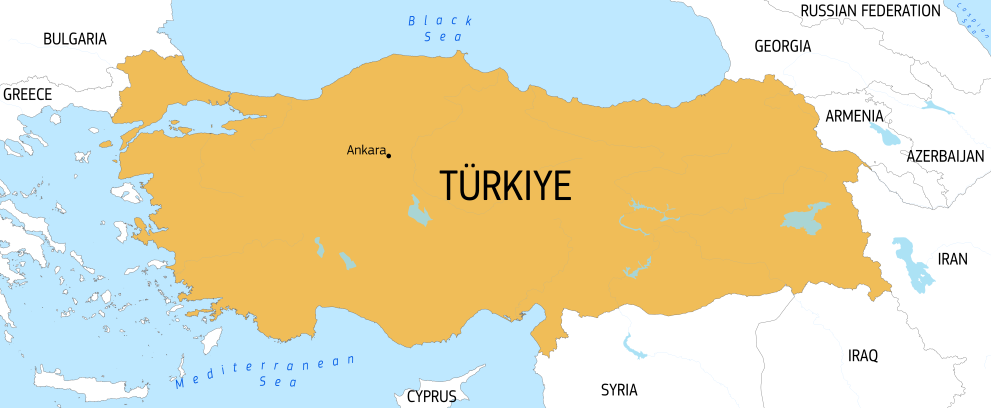 Map of Türkiye