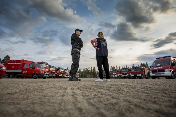 Sweden: fighting forest fires